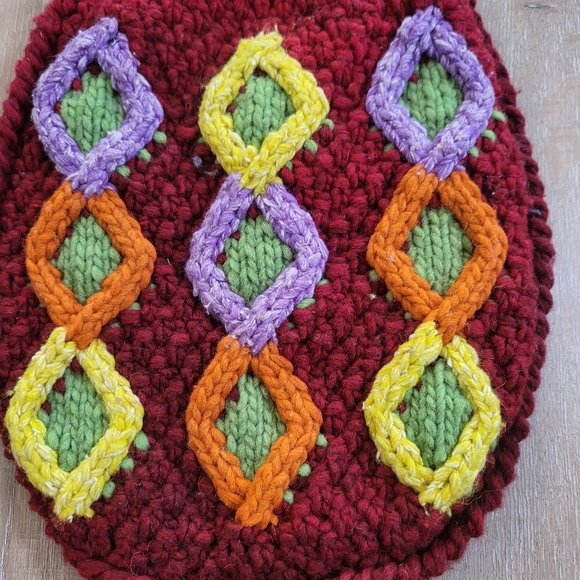 Crochet Red Bag/Purse - Picture 5 of 7